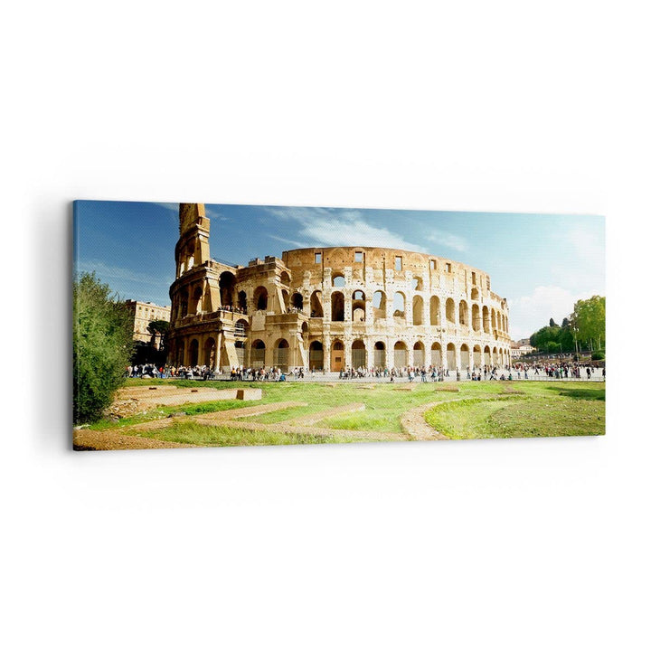 Wandbilder Dekoration Wohnzimmer Archäologie Architektur Italien Kolosseum Bilder auf Leinwand 120x5