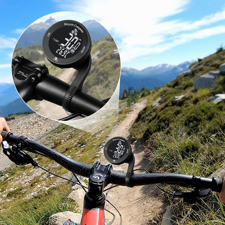 Fahrradcomputer, Drahtloser Fahrradcomputer Wasserdicht Fahrrad Kilometerzähler Multifunktions LCD-B