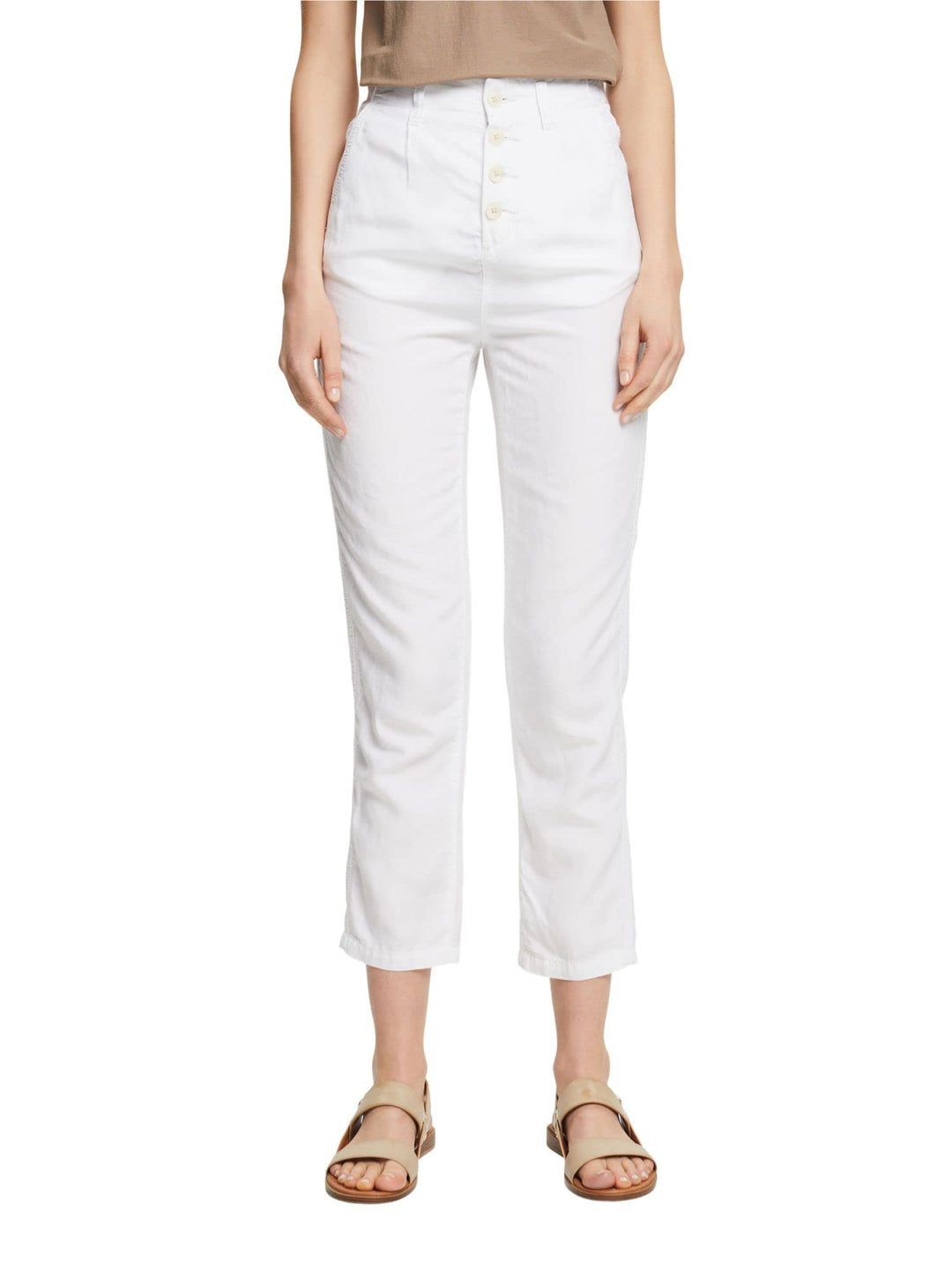Esprit Damen Hose 042ee1b310 44 100/White, 44 100/White