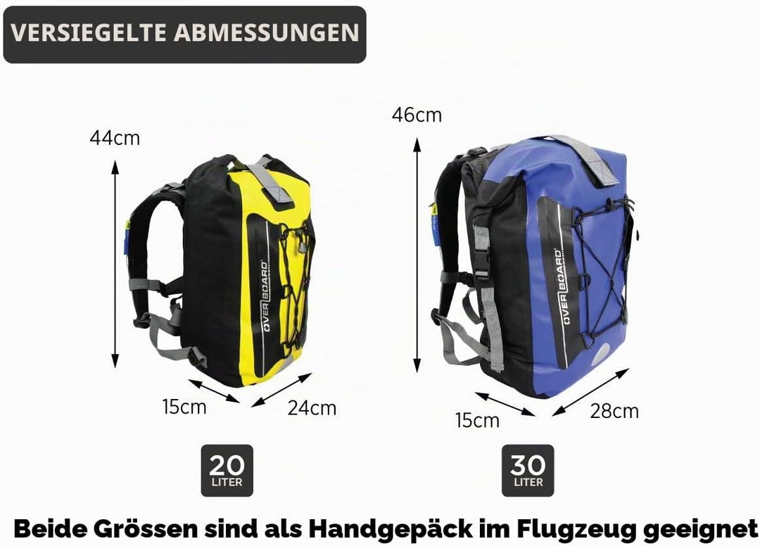 Overboard Wasserdichter Rucksack Gelb, Gelb