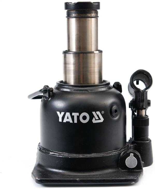 Yato YT-1713-Cric Hydraulischer Wagenheber, 10t in Zwei Schritten, Low Profile