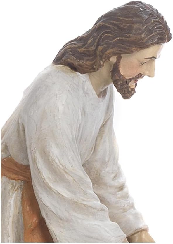 Set Statuen Krippe Ostern Via Crucis Lavendel Füsse 12,5 cm 4 Themen aus Harz
