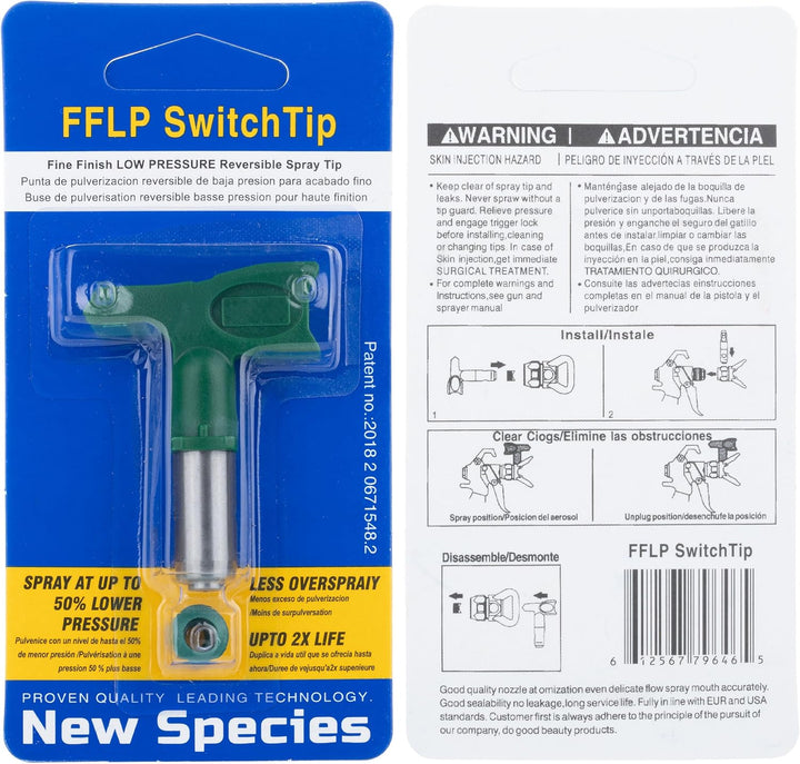FFLP 310 Sprühdüse – Niederdruck Airless Düse für Beize, Lacke, Öle | 25cm Sprühbreite, 345bar | 50°