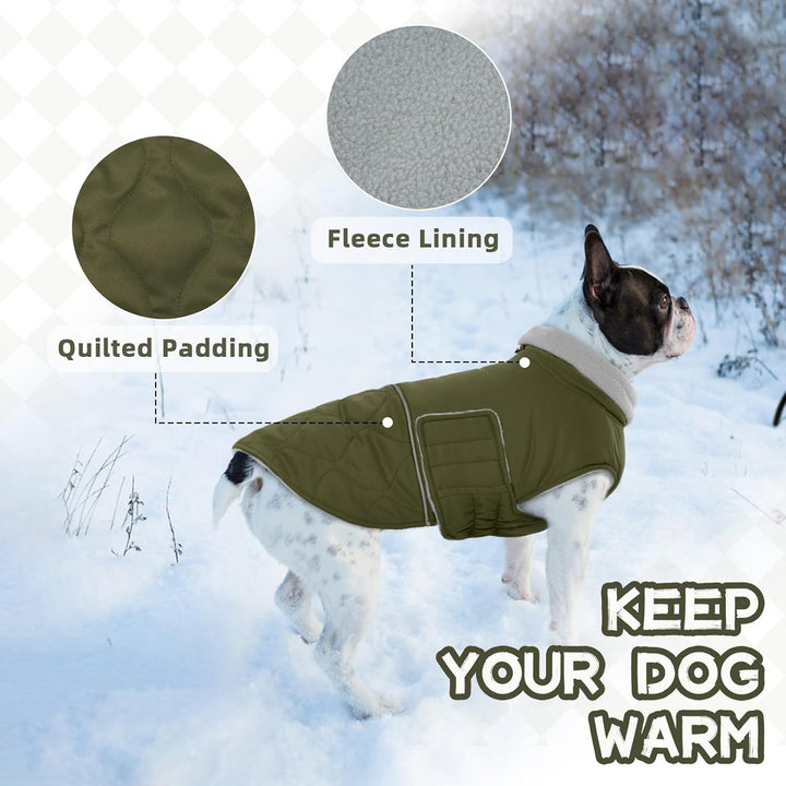 Hundemantel, Wattierend Winterjacke Geschirröffnung, Warme Wintermantel Gefüttert Kleidung Mantel fü