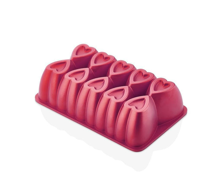 Generisch Kuchenform mit Antihaftbeschichtung, Herzform, 25,4 cm Backform, geriffeltes Aluminiumguss