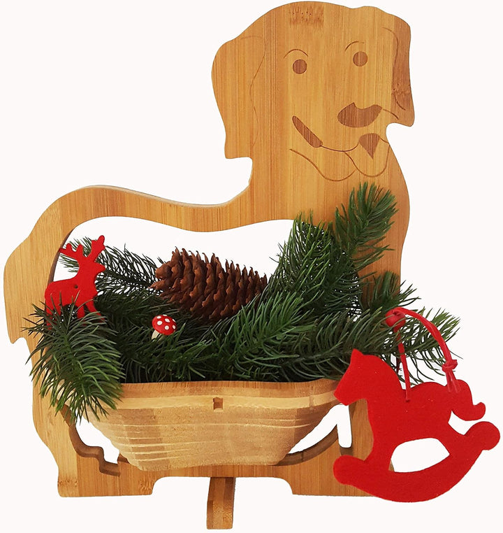 CleanPrince Hunde Obstkorb Schale Faltkorb 30 x 30 cm Klappkorb Holzkorb Korb Schale Obstkorb Dekosc