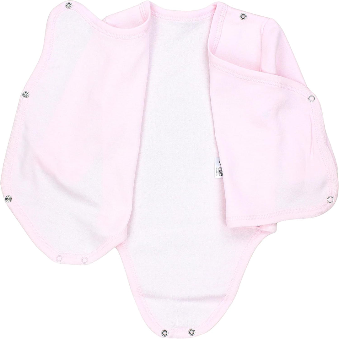 TupTam Baby Body Langarm – Wickelbody Langarm im 5er Pack aus Baumwolle für Mädchen und Jungen 56 Pu