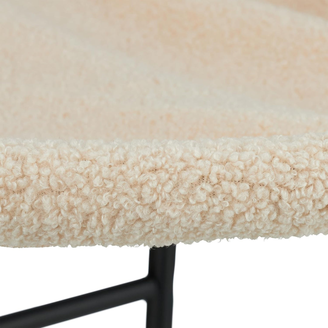 Relaxdays Katzenhängematte stehend, erhöhter Katzenhängesessel, Plüsch, HBT 25x45x42 cm, Katzenbett