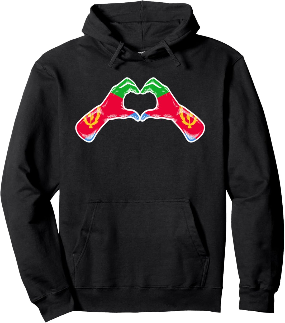 Eritrea-Flagge Eritreanisches Herz Pullover Hoodie