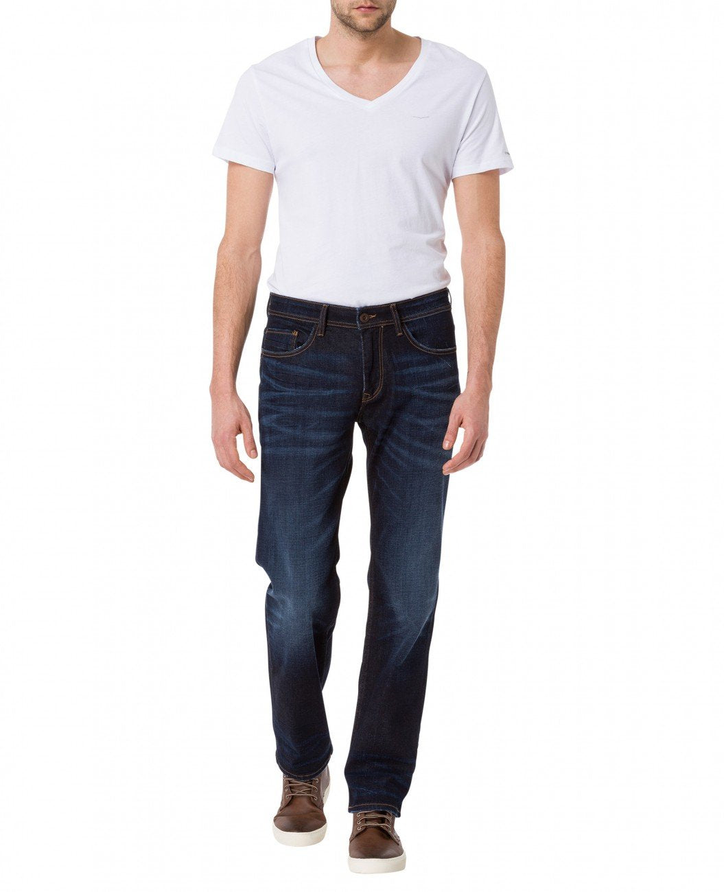 Cross Jeans Herren Relaxed Jeanshose New Antonio 33W / 30L Blau (Deep Blue 089), 33W / 30L Blau (Dee