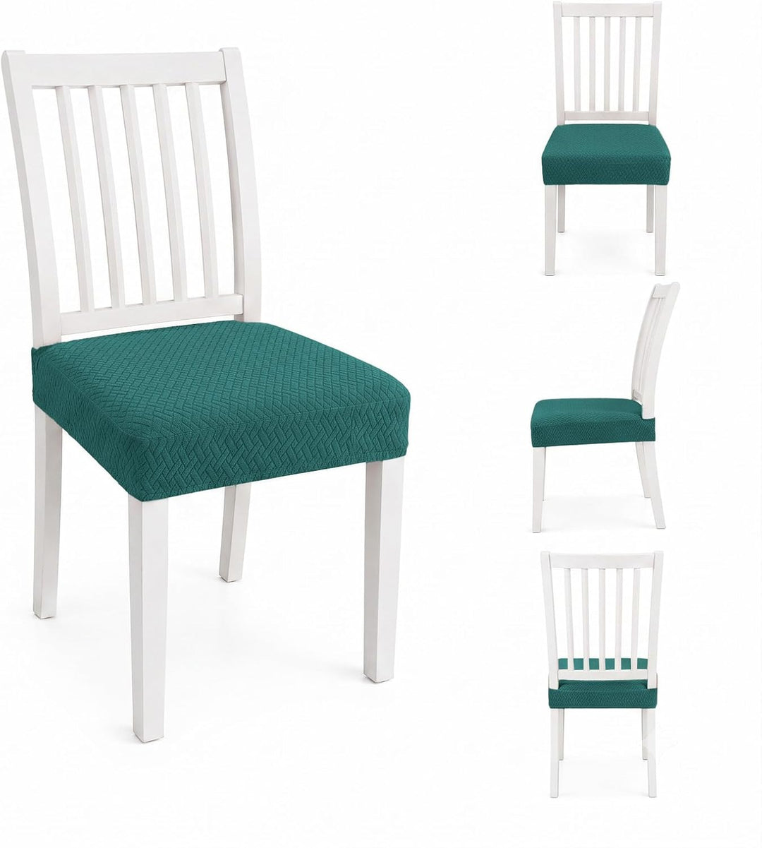 Diamantgitter Jacquard wasserdichte Stuhl Sitzbezüge für Esszimmer Stretch Stuhl Sitzkissen Schonbez