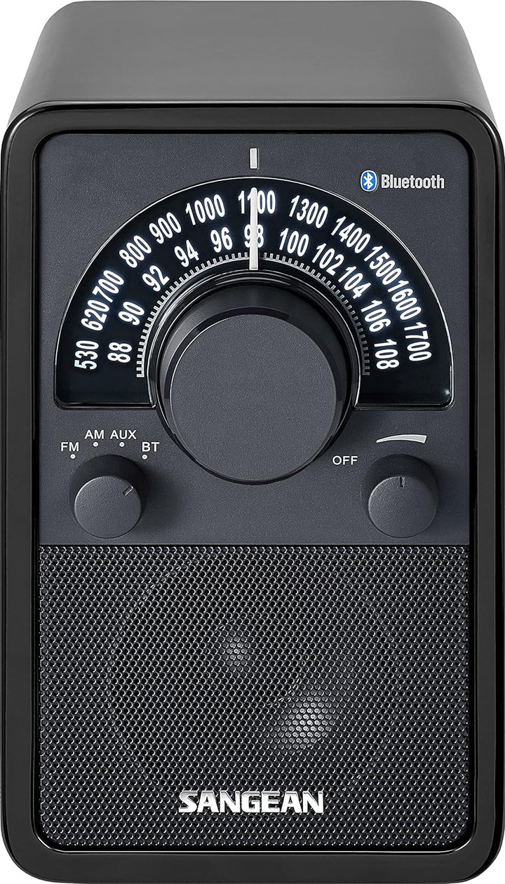 Sangean WR-15BT Retro bluetooth Radio mit AM und FM - Schwarz