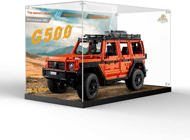 cooldac Acryl-Vitrine kompatibel mit Lego Technic 42177 Mercedes-Benz G 500 Professional Line, Staub