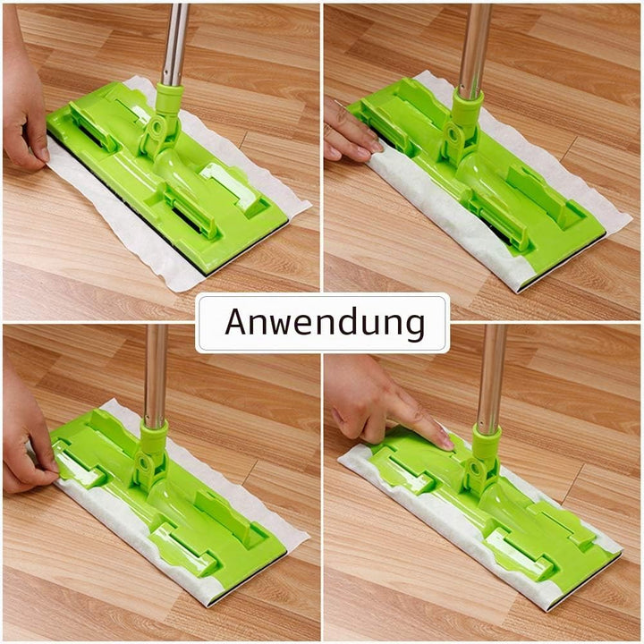 200 Tücher Bodenwischer Trockene Bodentücher, Wischer ideal gegen Staub, Tierhaare & Allergene, Bode