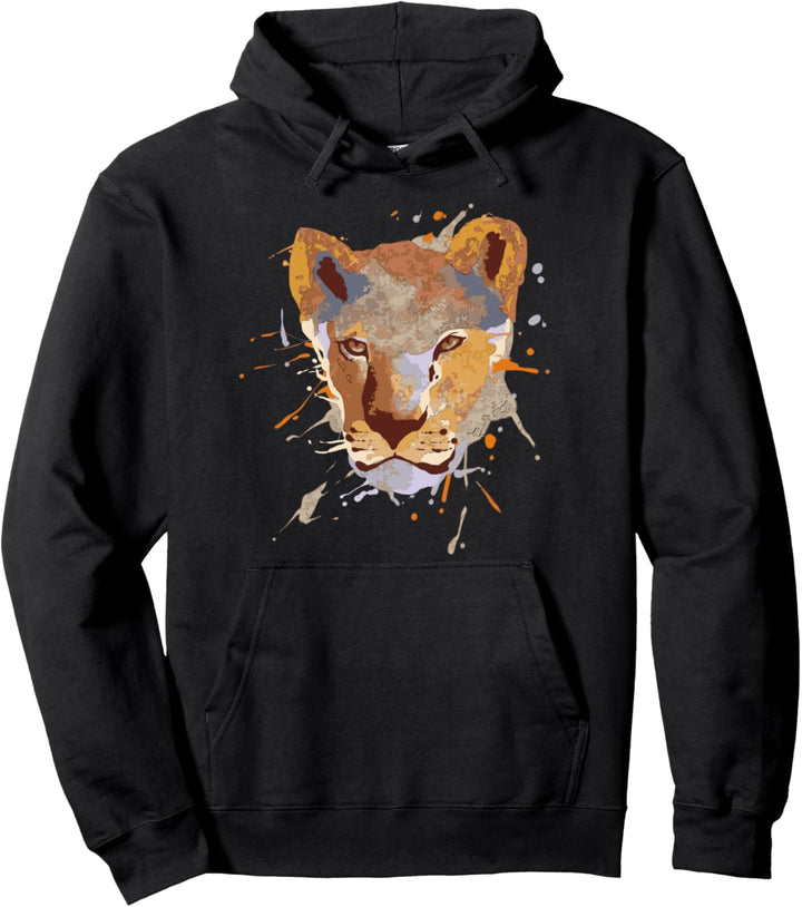 Afrikanische Tiere - Kopf Einer Löwin Pullover Hoodie