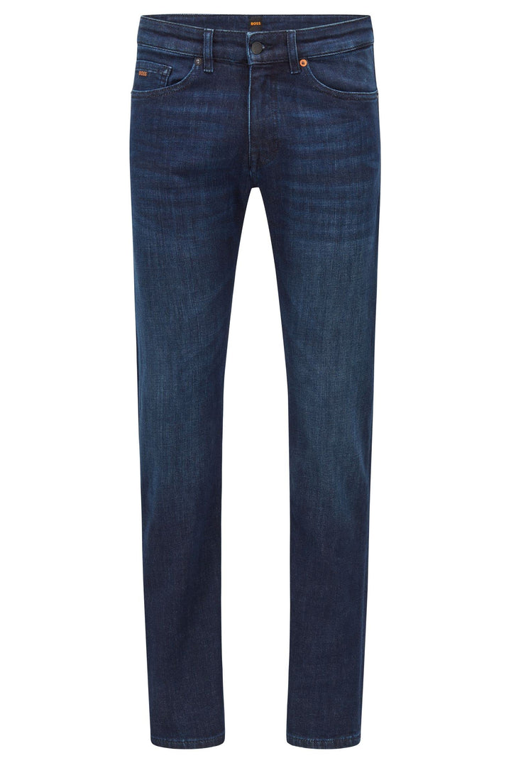 BOSS Herren Delaware BC-L-P Blaue Slim-Fit Jeans aus Super-Stretch-Denim 30W / 34L Blau, 30W / 34L B
