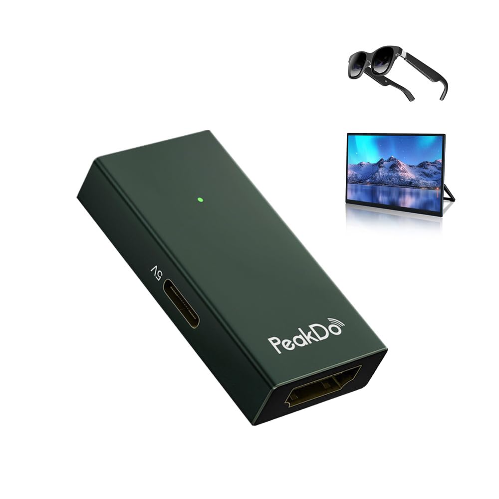 PeakDo Leistungsstarker 4K @ 60Hz HDMI-auf-USB-C-Adapter – verbessert die Konnektivität, kompatibel