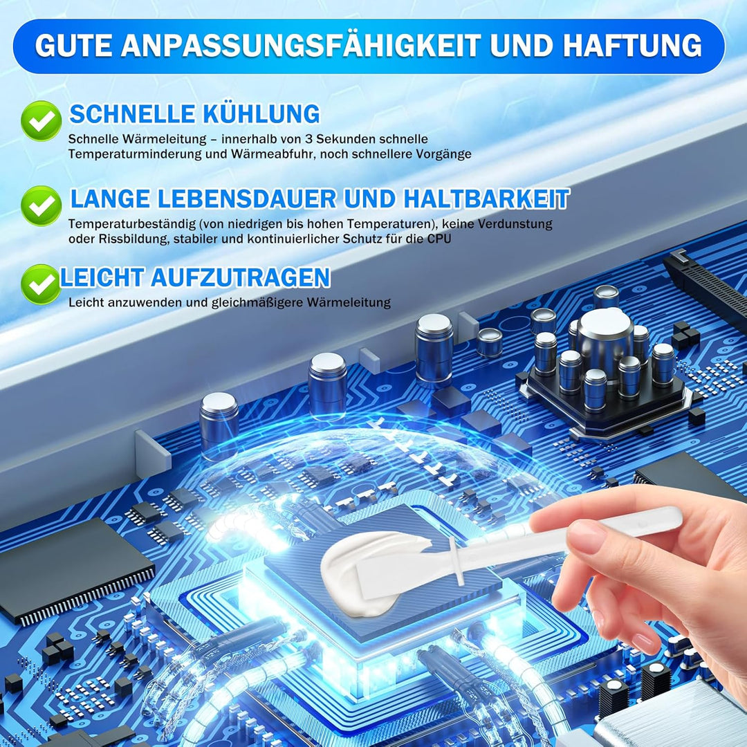 200g Kühlpaste, CPU Wärmeleitpaste, Thermalpaste 200g, Beständig gegen Hohe und Niedrige Temperature