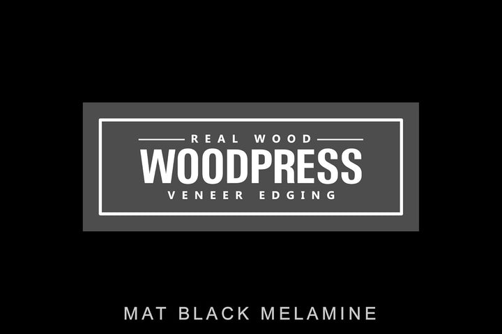 WoodPress® 15mm Mattschwarz Melamin Kantenumleimer mit Schmelzkleber – 50m Industrielle Rolle – Einf