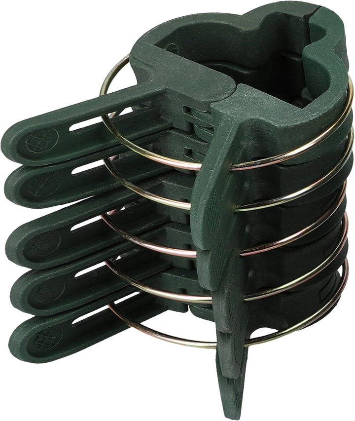 mumbi 200x Pflanzenclips Pflanzenklammern Pflanzenhalter Pflanzenbinder in 2 Grössen, Gartengrün Kle
