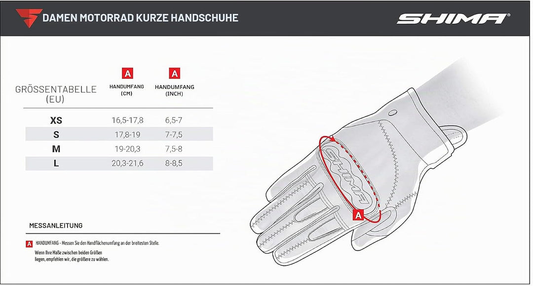 SHIMA RUSH Motorradhandschuhe - Atmungsaktive, Verstärkte, Stadt, Sommer, Touchscreen Handschuhe mit