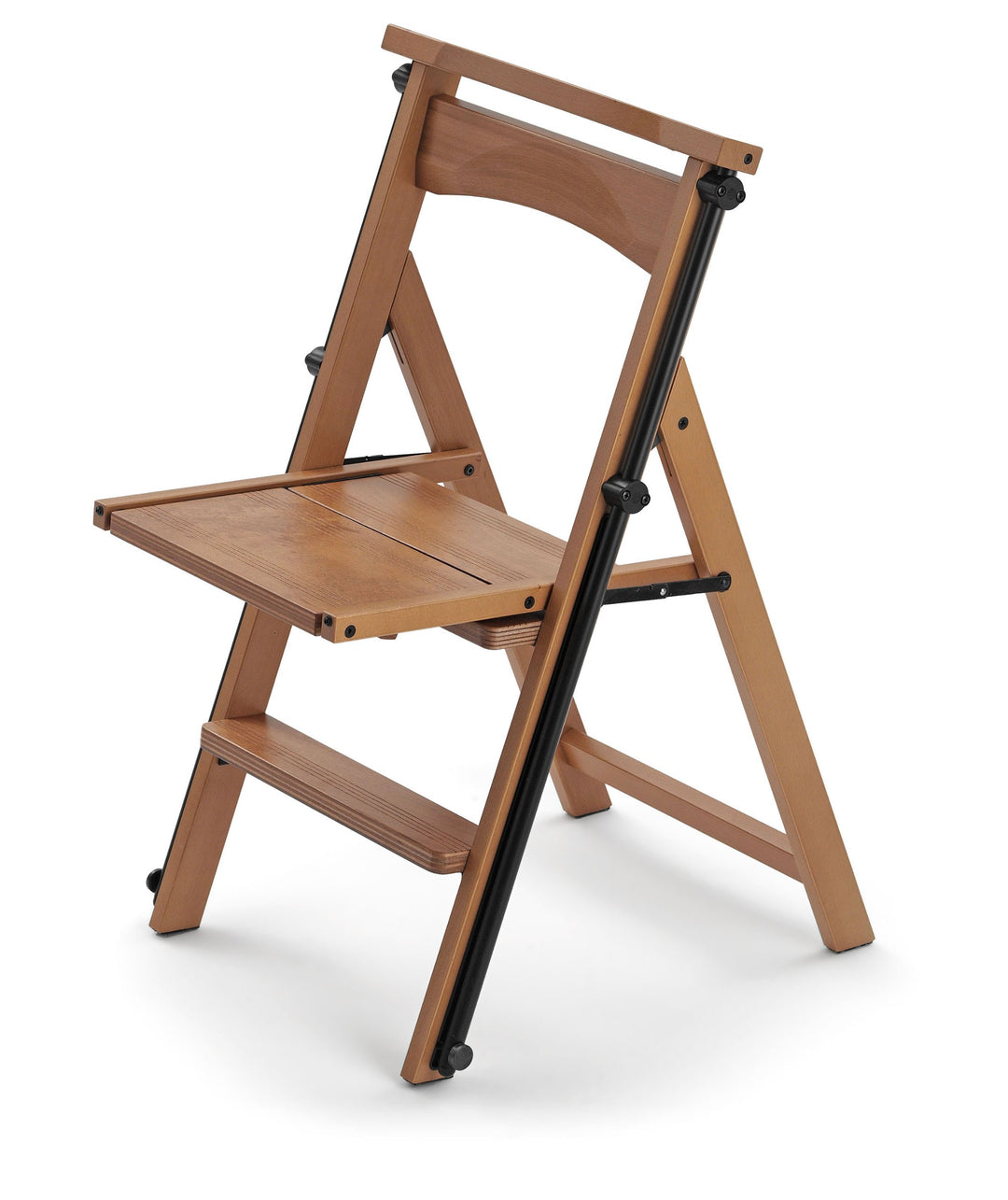 ARREDAMENTIITALIA Arredamenti Italia Stuhl/Leiter ELETTA, Holz - Verwandelbar - 4 Stufen -Farbe: Kir