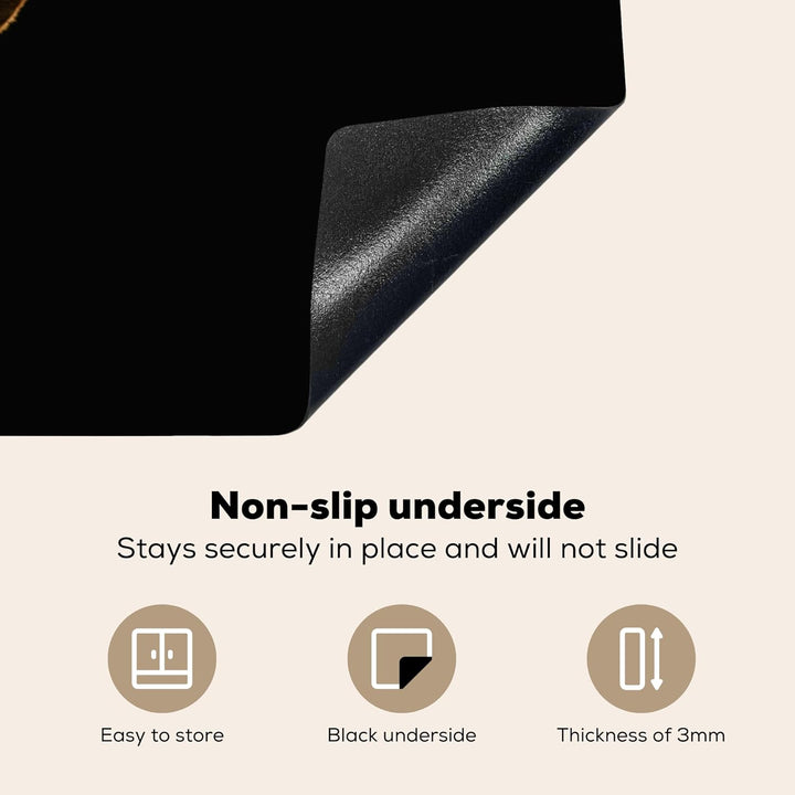 Herdabdeckplatte Einteilig Küche Herdabdeckung Induktionsfeld Ceranfeld Herdabdeckplatten Vinyl Matt