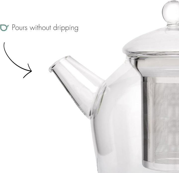 Bredemeijer Teekanne Minuet Glas 1,5L +Edelstahlfilter