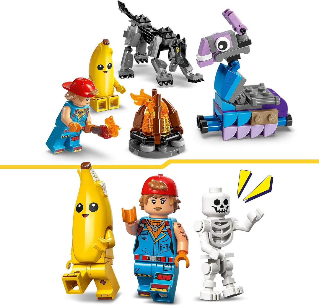 LEGO Fortnite Das Lager von Schali und der Zündkerzenkünstlerin Gaming Spielzeug - Vorratslama und W