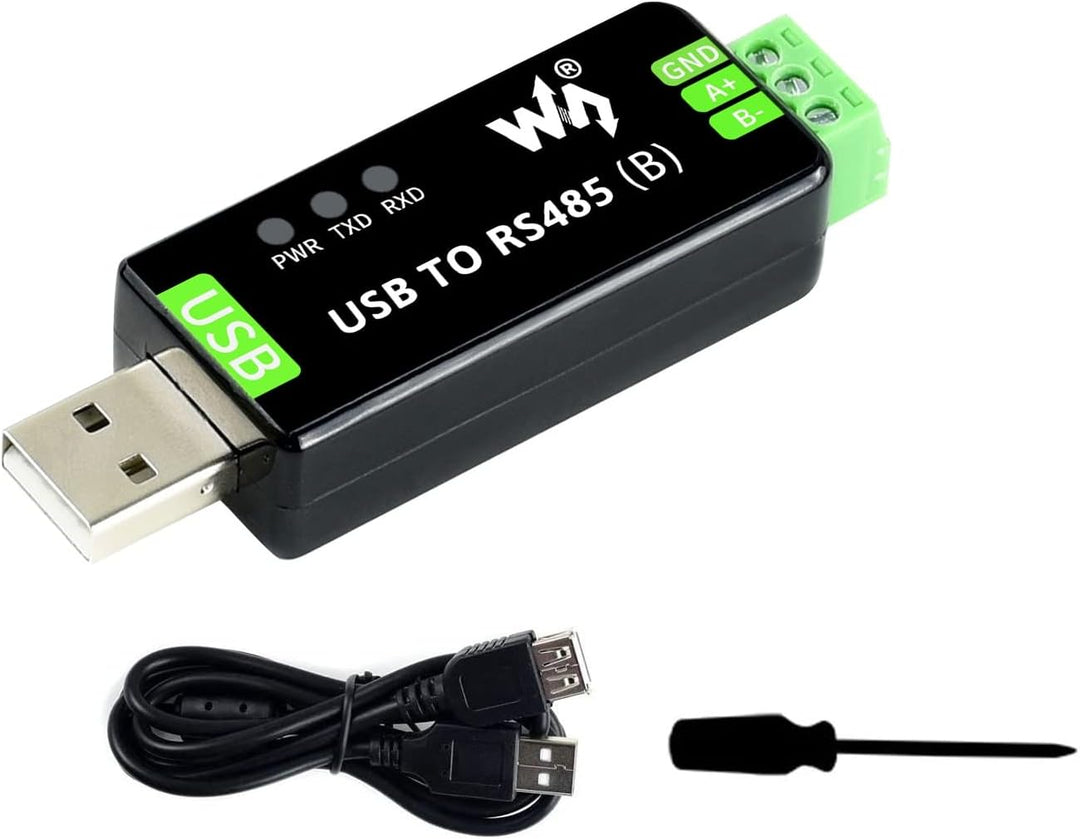 Waveshare Industrial USB to RS485 Converter with original CH343G and SP485EEN 300bps ~ 3Mbps Baudrat