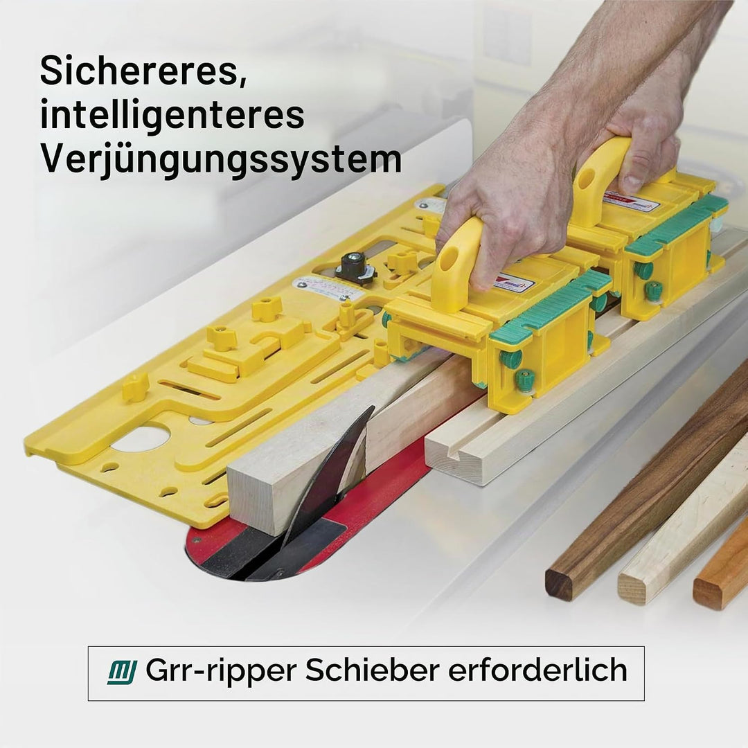 MicroJig Microdial Schrägschnitt Schablone – Einstellbare Verjüngungs-Vorrichtung für präzise Schräg
