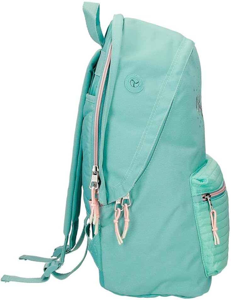 Pepe Jeans Jane Rucksack für Laptop, Doppelfach, 15,6 Zoll, Blau, 31 x 44 x 17,5 cm, Polyester, 20,4