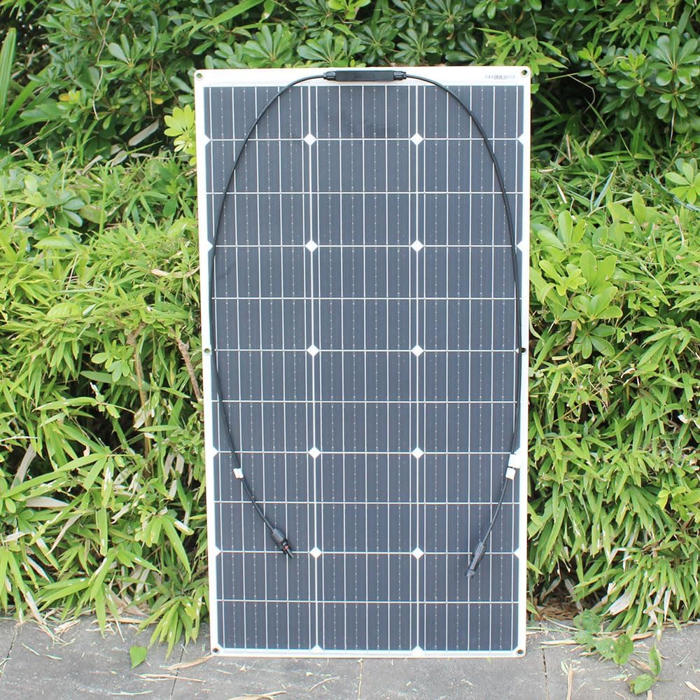 Solarpanel-Set 100W 12V Solarmodule flexibles monokristallines Ladegerät mit 10 A Solarsteuerung für