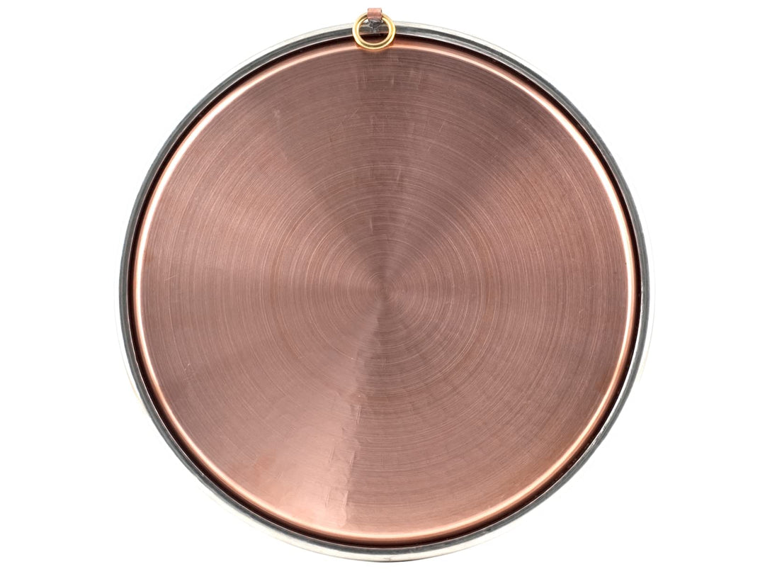 Pentole Agnelli COCU43 / 336 Konische Backform aus verzinntem Kupfer mit Rand, Höhe 2 cm, Durchmesse