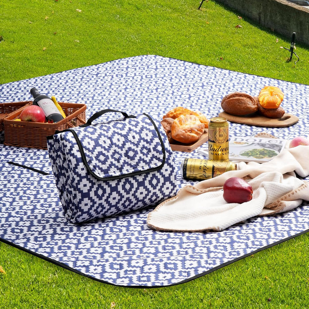 Oak & Tea Picknickdecke 150 x 200 cm, wasserdicht & isolierend, Grosse Faltbare Strandmatte, Camping