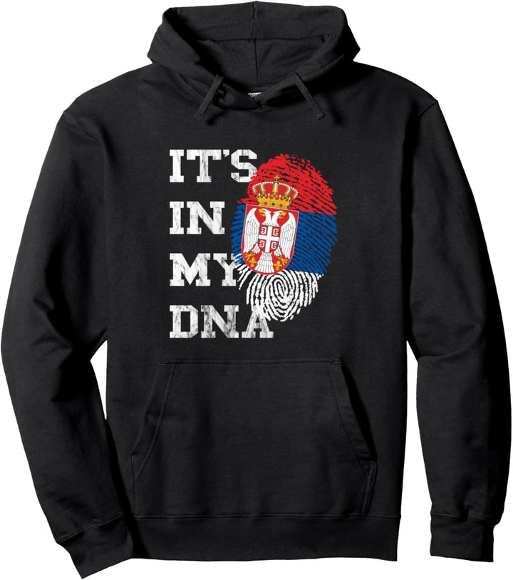 Es Ist In Meiner DNA Serbe Genetik Serbische Flagge Serbien Pullover Hoodie