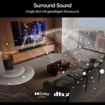 LG DS90TY 5.1.3 Dolby Atmos Soundbar (570W) mit kabellosem Subwoofer (Wow Cast, HDMI, Bluetooth) [20