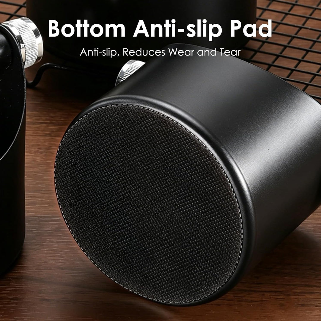 Ideal Swan Abklopfbehälter für Siebträger, Espresso Abklopfbehälter Kaffeesatz, Edelstahl Knock Box,