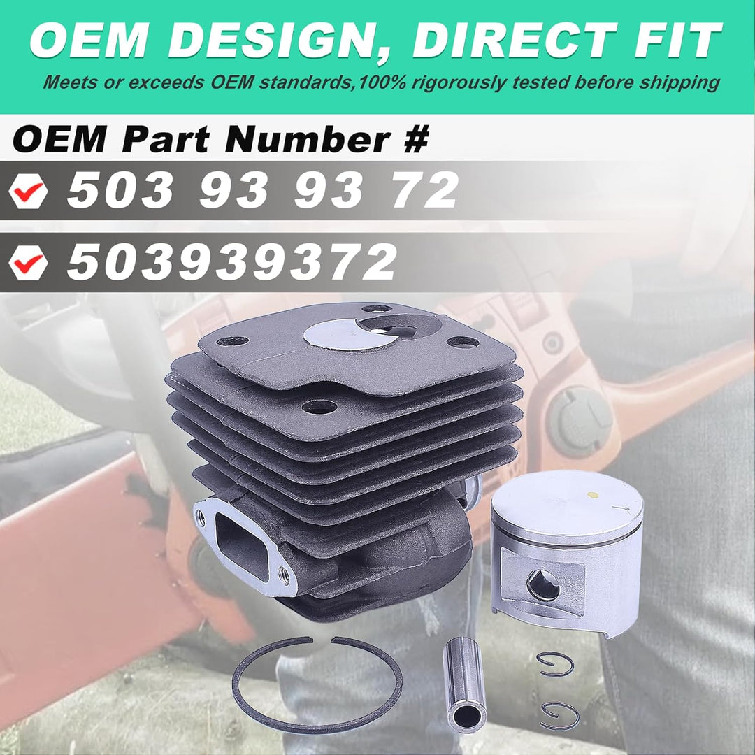52mm Zylinder Kolben Bausatz für Husqvarna 372XP 371 365 362 375K Grosse Bohrung Kettensäge Ersatzte