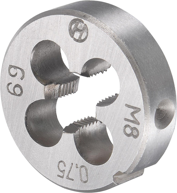 sourcing map Gewindebohrer Schneideisen Set M8 x 0,75mm, Gewindeschneider Schneideisen Set mit Legie