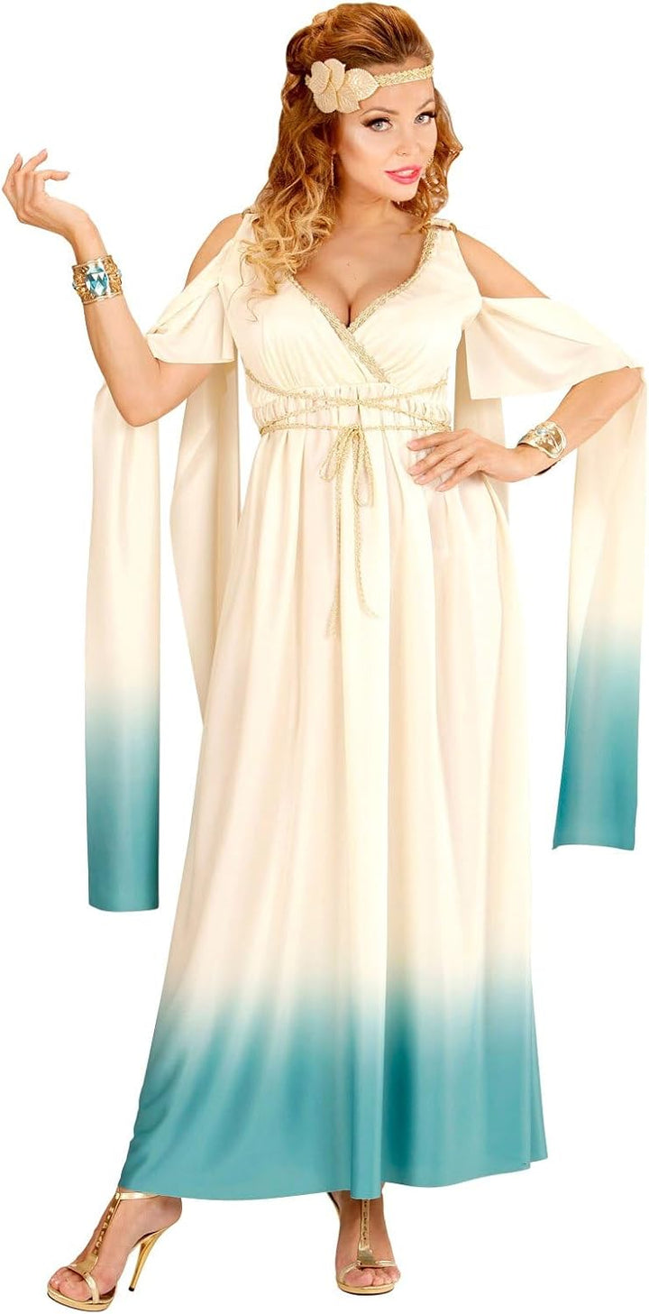 W WIDMANN MILANO Party Fashion - Kostüm Königin von Atlantis, Kleid und Lorbeerkranz, Göttin, S