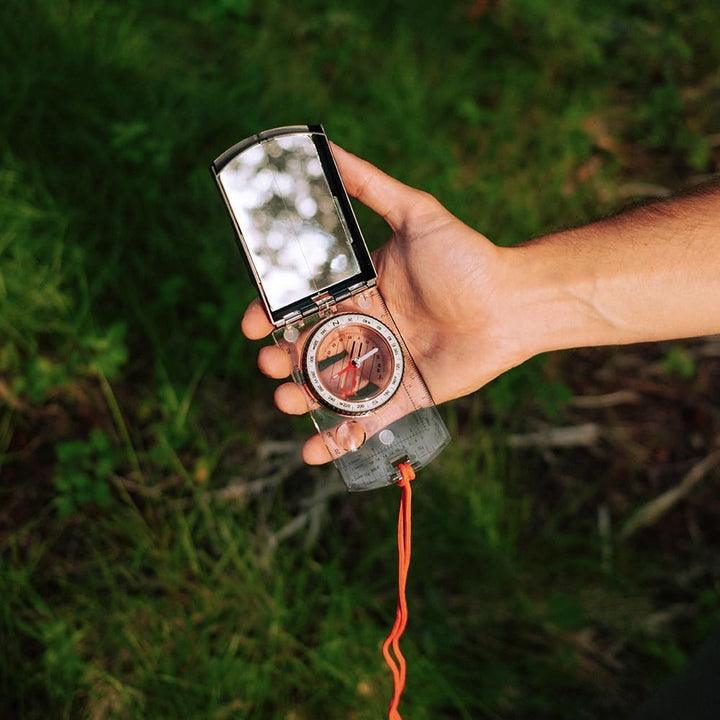 Sun Company Sighting Map Compass mit Einstellbarer Neigung - Handheld Orienteering Baseplate Compass