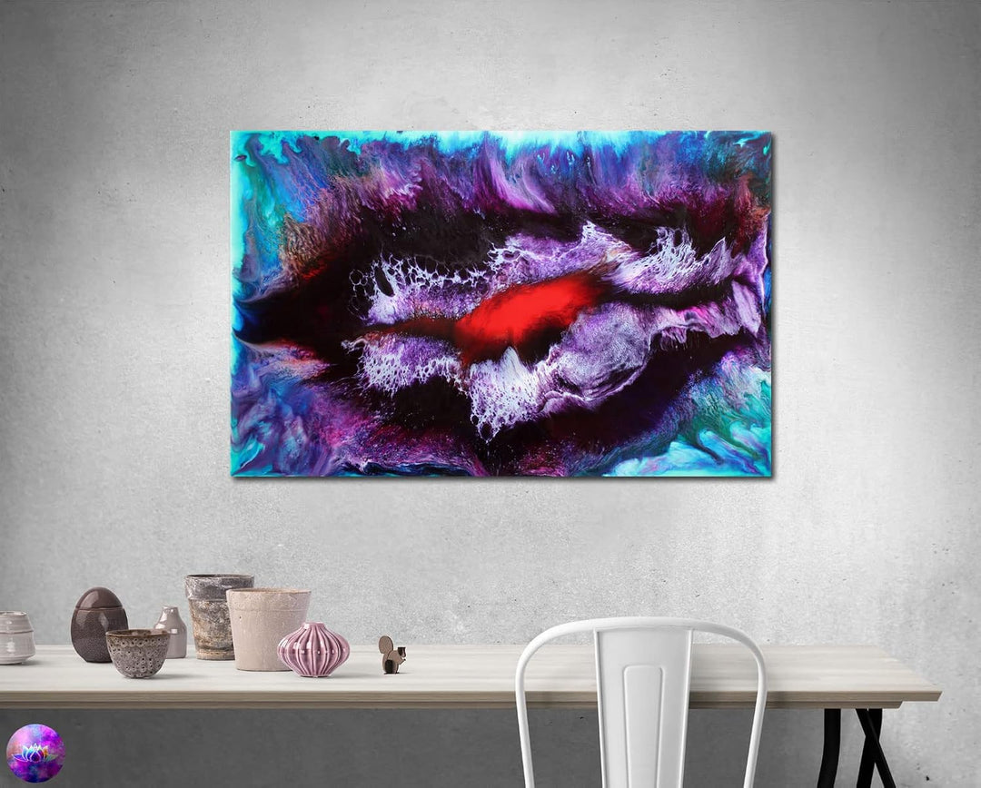 Gemälde Abstrakte Malerei Original - moderne hochglanz Wandbilder XXL - Resin Art Kunst Bild Harz Un