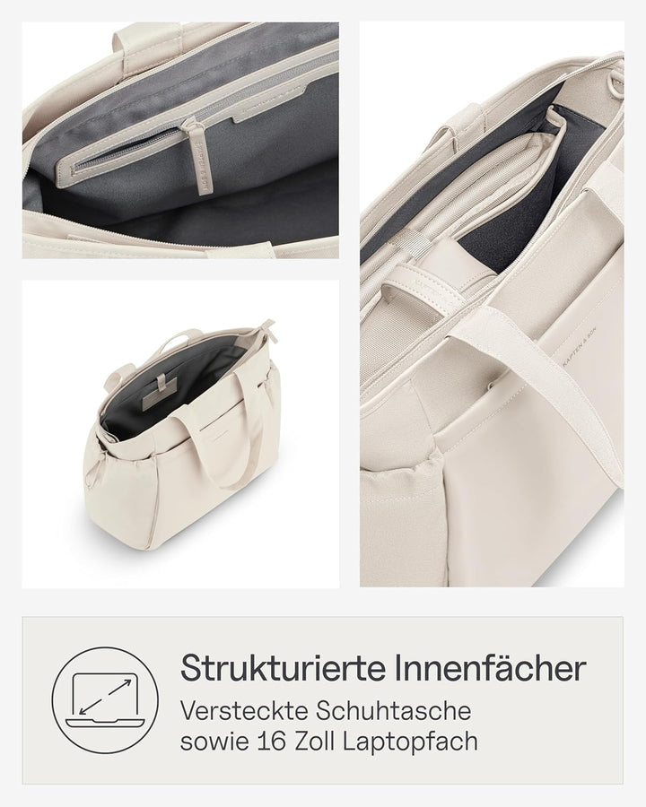 Kapten & Son Shopper Hellvi Diaper Set 25 L | Wickeltasche mit Kinderwagen- und Kofferbefestigung |