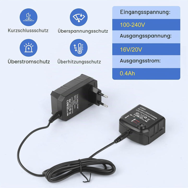 Ladegerät Kompatibel Mit Black &amp; Decker, 18V/20V Lithium-Akku Lithium-Ionen-Ladegerät BL2018 BL2018-