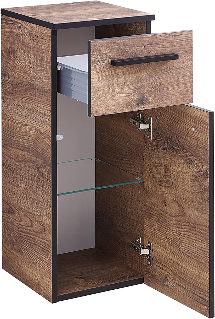 Pelipal Quickset 374 Unterschrank, Holzwerkstoff, Eiche Ribbeck quer NB, 71,7x30x33 cm Eiche Ribbeck