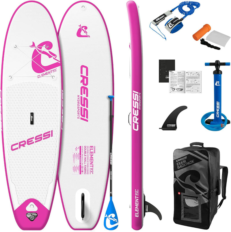 Cressi Isup Complet Set - SUP Board Kit Einfach aufzublasen (weniger als 10 Minuten) Komplett mit al