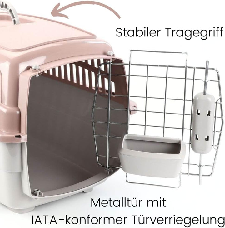 Transportbox IATA Flugbox Flugzeug Transport Auto Box Hunde Katzen Gr. S