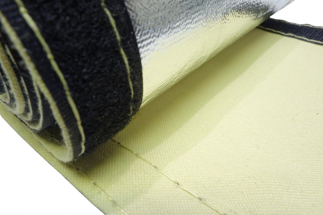1m Alu-Kevlar Hitzeschutzschlauch ID 15mm *** Klettverschluss Heat Sleeve Kälteschutzschlauch, ID 15
