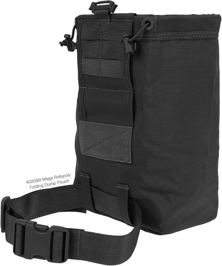 Maxpedition Faltbeutel Mega Rollypoly Schwarz, Schwarz